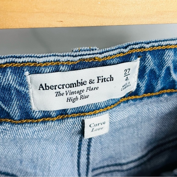 Abercrombie & fitch curve love the vintage flare ultra high rise size 4 /27 - Picture 7 of 8